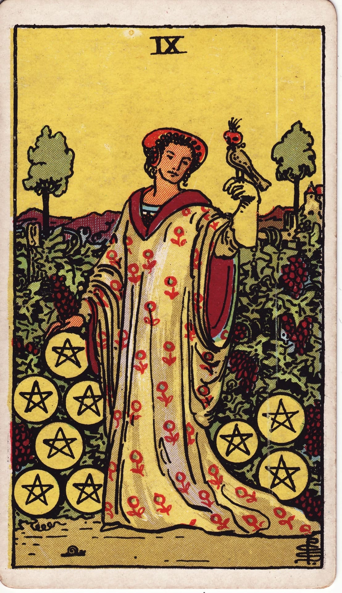 Nine of Pentacles (펜타클 9)